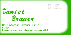daniel brauer business card